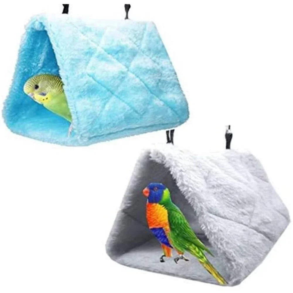 2 Pack Warm Bird Nest House Bed Hanging Hammock Sleeping Bed Plush Hanging